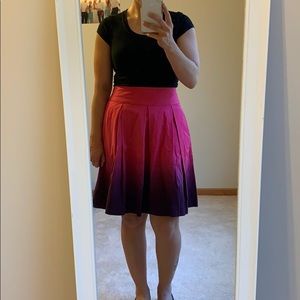 Express ombré pink and purple skirt